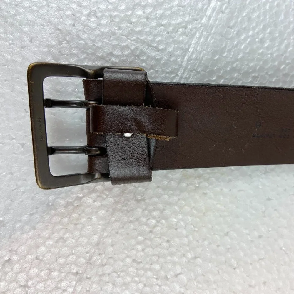 Genuine Cow Leather Belt Bronze Studs Sz M